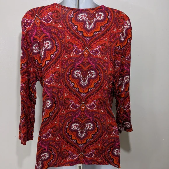 Talbots Wrap Top PL LP Classic #1010 - Picture 3 of 7